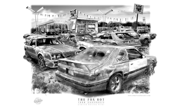 11x17 "RUSTY RELICS" Foxbody Print